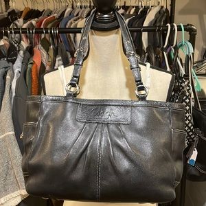 Leather Coach Shoulder Bag